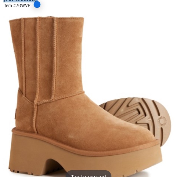 Women's Tan Ankle Boots - Picture 6 of 6
